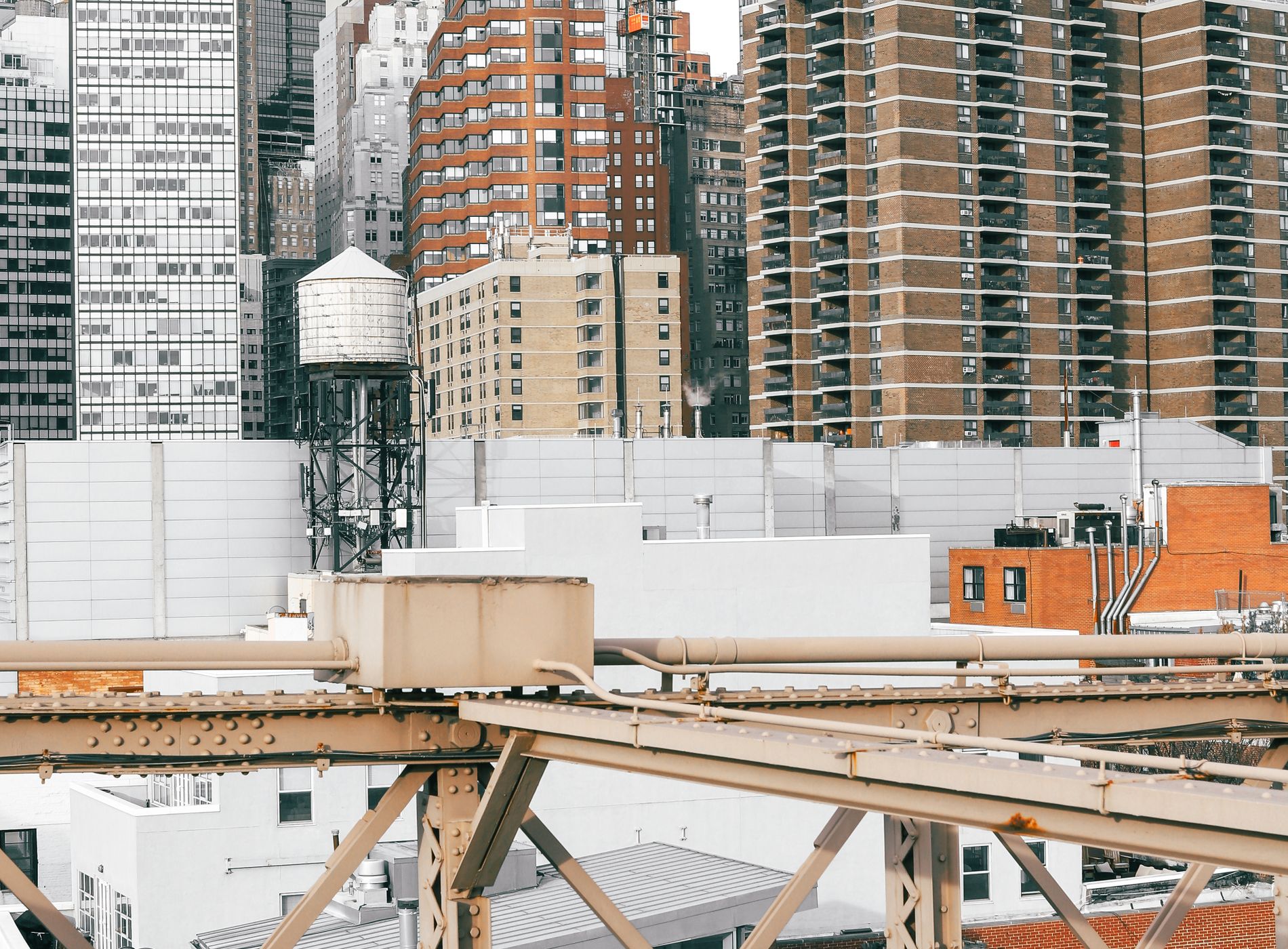 New York City skyline and urban architecture