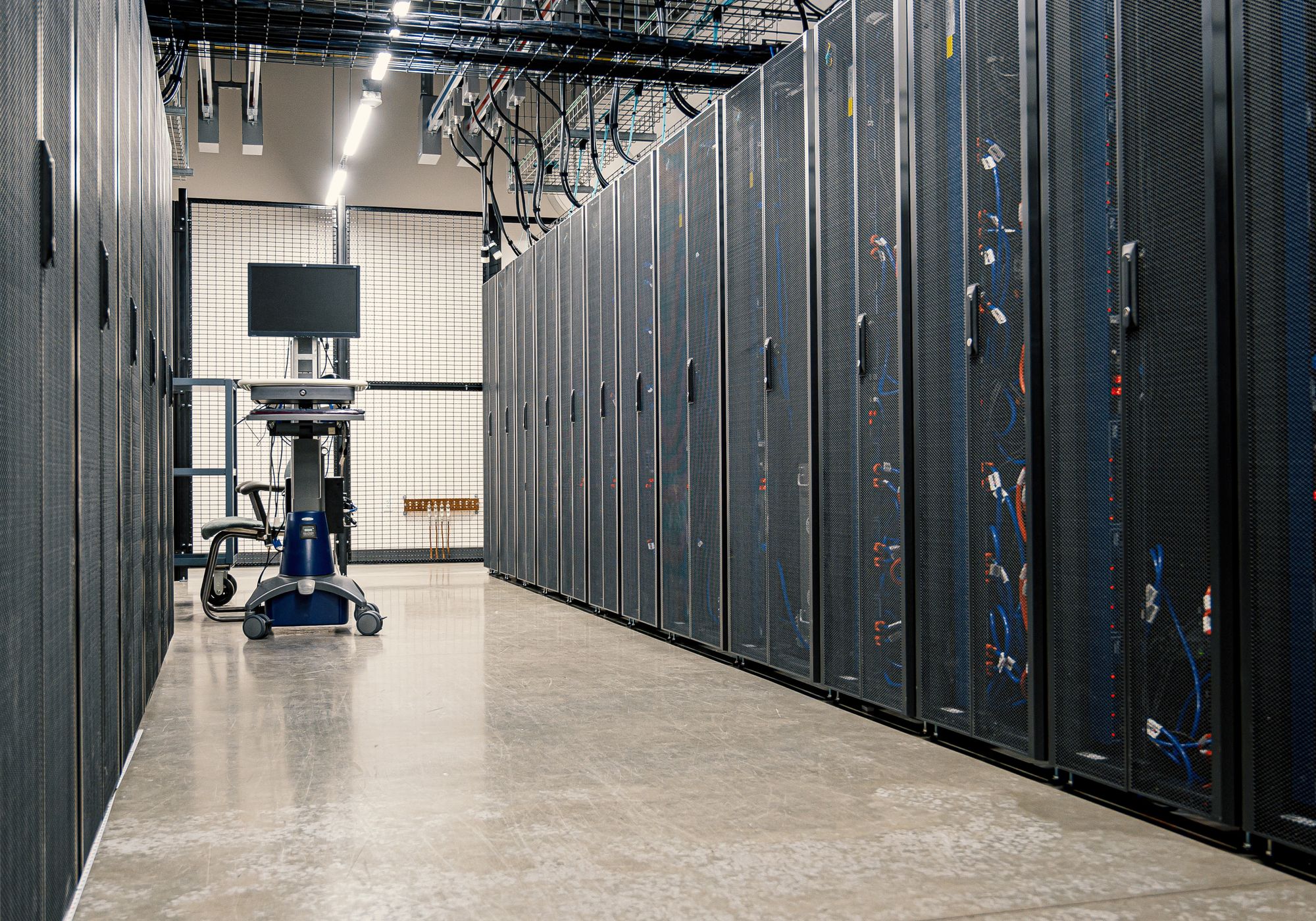 Enterprise data center server racks and infrastructure