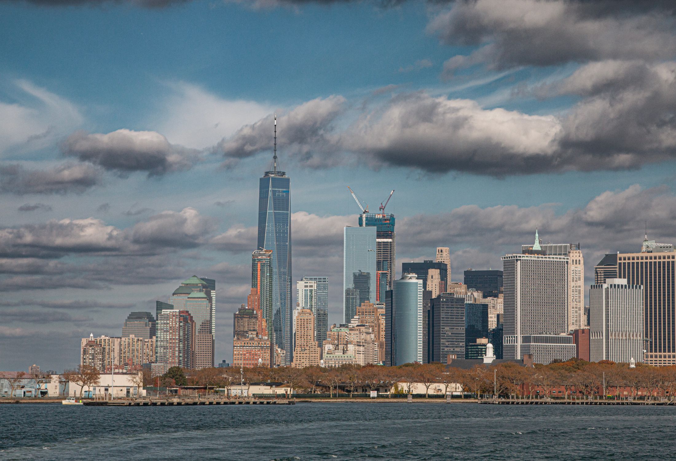 Downtown Manhattan skyline and One World Trade Center in New York City